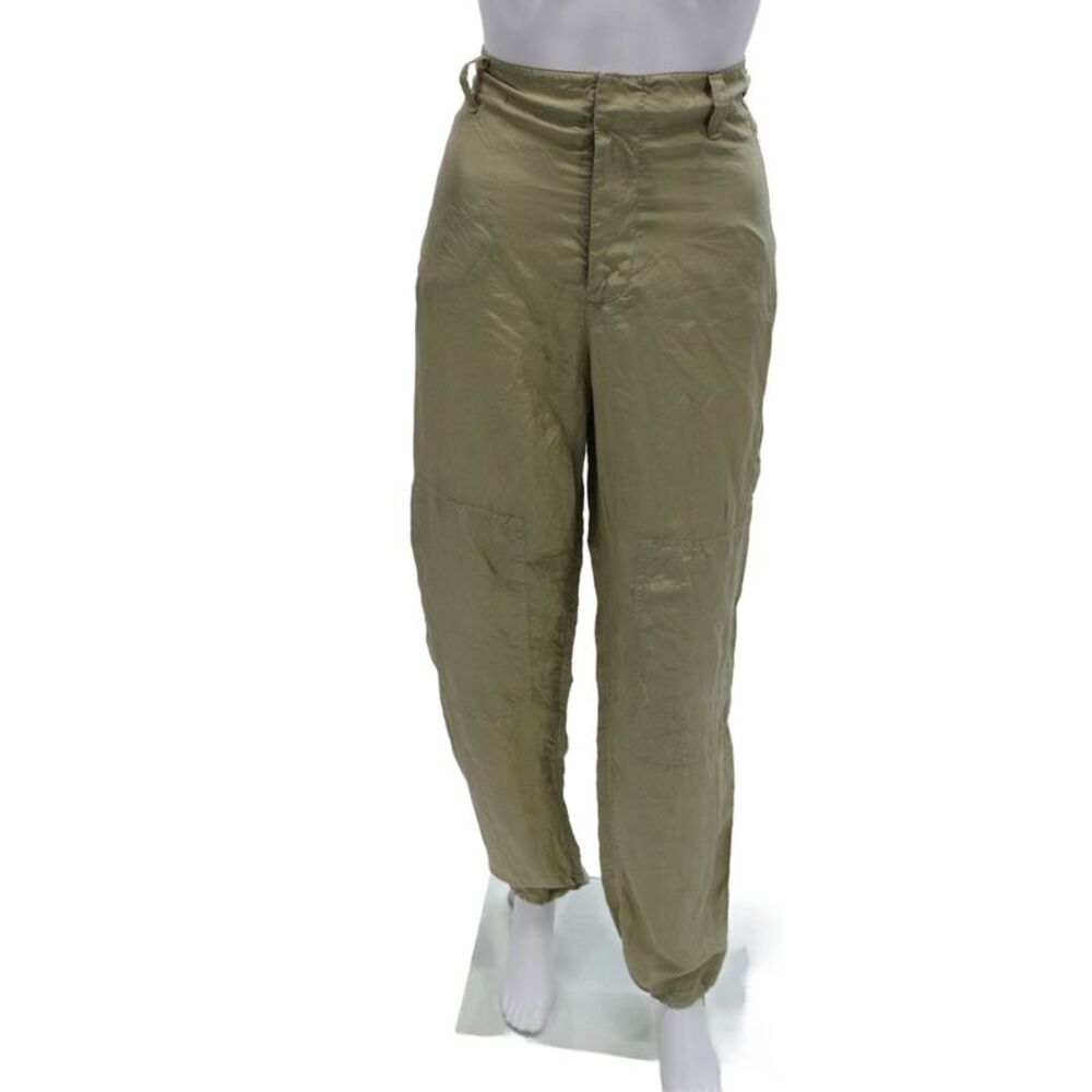 Splits 59 Unisex Beige Silk Cargo Windbreaker Pants Size M